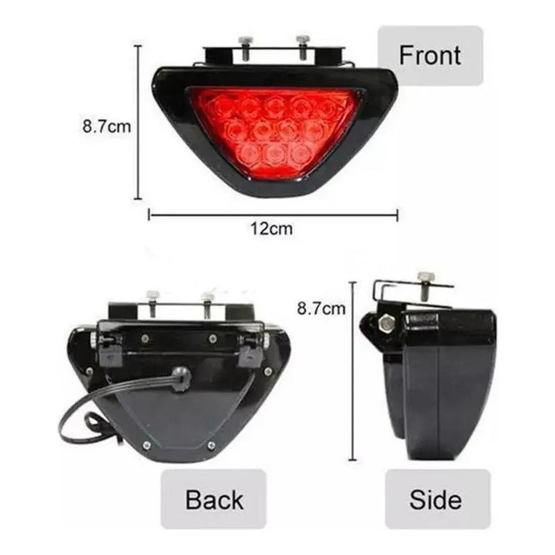Foco Trasero Rojo Para Motos, Bici, Autos Luz De Freno Auxil