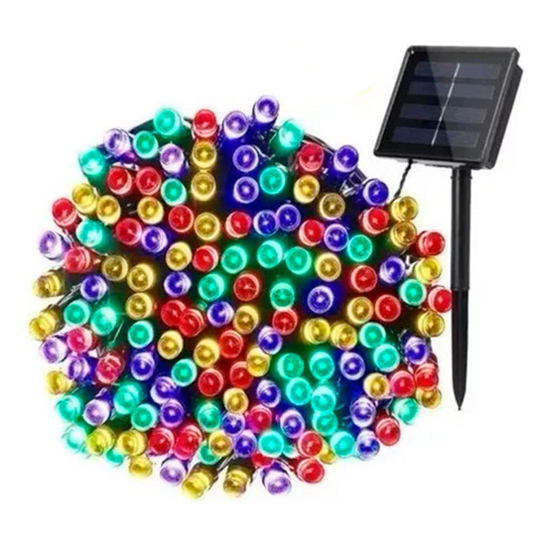 Luces Solares De Navidad X3 Guirnalda 10 Metros 100 Led