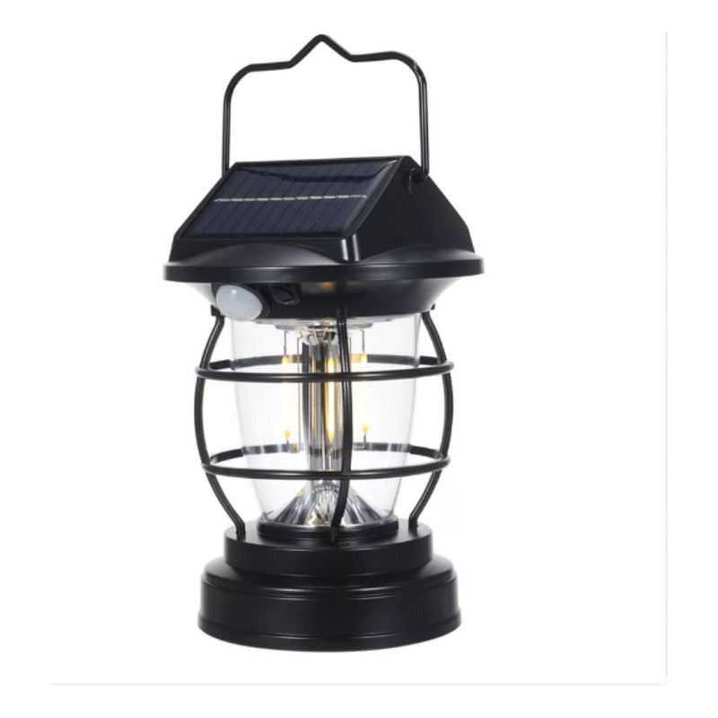 Lámpara Farol Solar Luz Recargables Para Patio Colgante