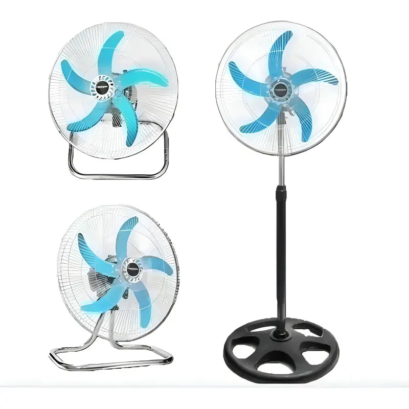 Ventilador De Pie Ventilado 5 Aspas Silencioso 100w Altura Ajustable Plástico