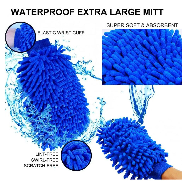 Kit Limpieza Auto Exterior Y Interior Práctica Microfibra