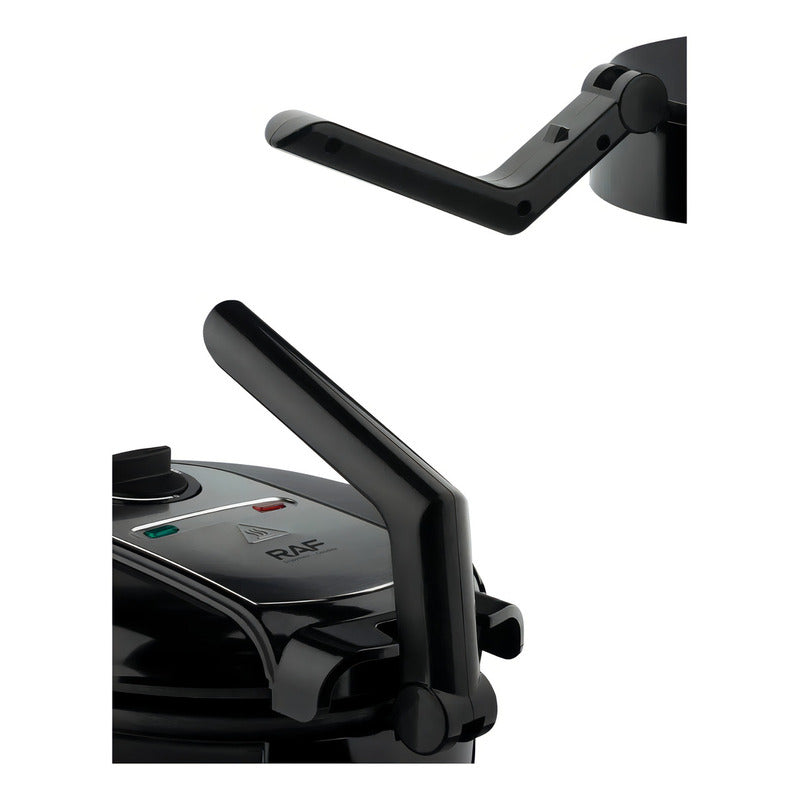 Máquina Para Hacer Panqueques Tortillas Raf 1400w Superficie Antiadherente Multiuso Color Negro Ideal Para Desayunos Rápidos Cocina Hogar Compacta Práctica Calentamiento Uniforme Fácil Limpieza