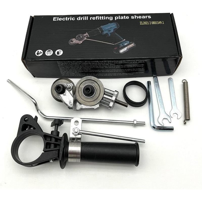Adaptador De Taladro Auxiliar Para Cortar Laminas Metalicas