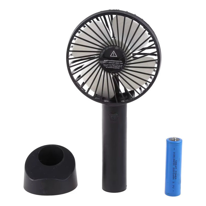 Ventilador Pórtatil Recargable C/ Bateria 1000mah Blanco 8 Cm 50 Lila Plástico 5