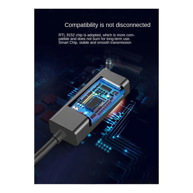 Adaptador Rj45 Para Red Ethernet Lan Usb C 3.1 A 1000mbps