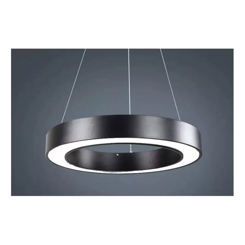 Lámpara Led Colgante Redonda Moderna 60cm 36w Luz Fría