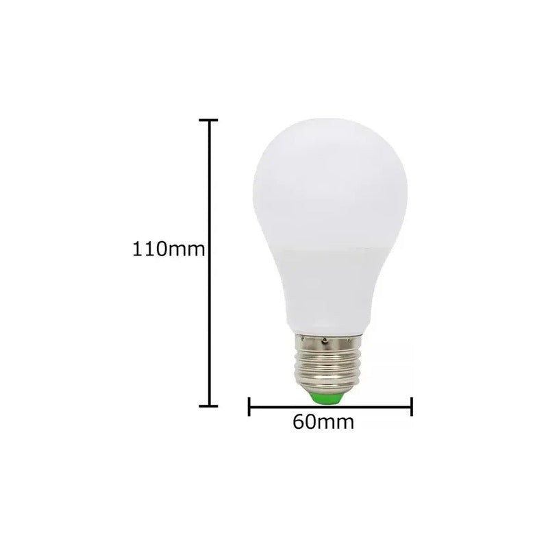 Pack 5 Ampolletas Led 15w E27 Luz Cálida/fría