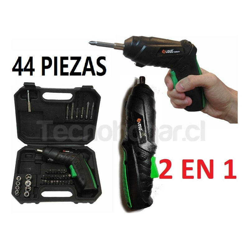 Kit Atornillador Inalámbrico Práctico Taladro Atornillador