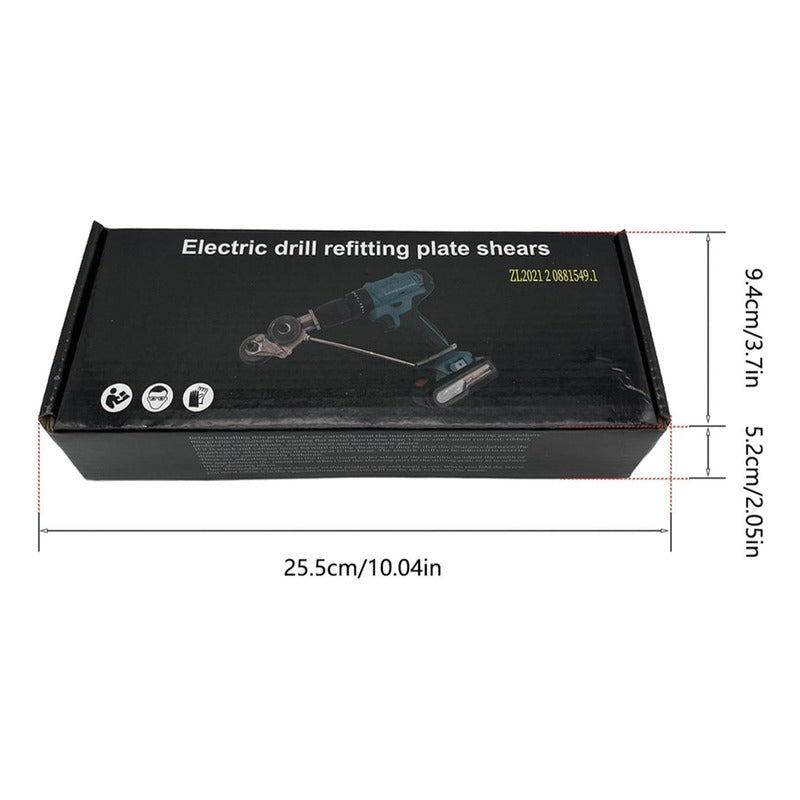 Adaptador De Taladro Auxiliar Para Cortar Laminas Metalicas