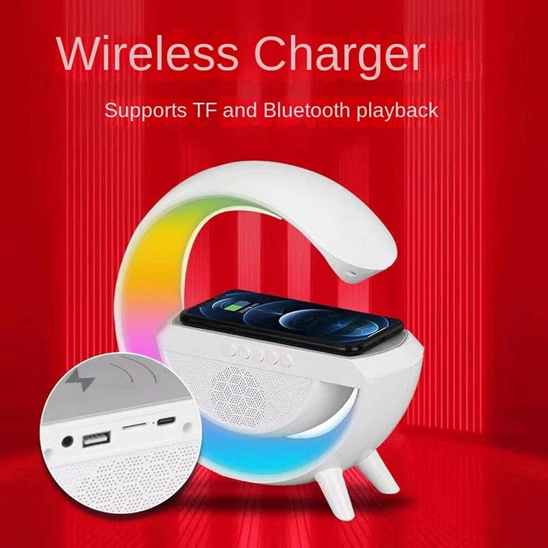 Lámpara Bluetooth Usb Aux Micro Sd Inteligente Multicolor