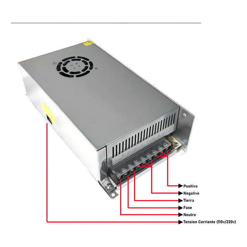Fuente Poder 12v 30a 360w Transformador 220v Camaras Cinta