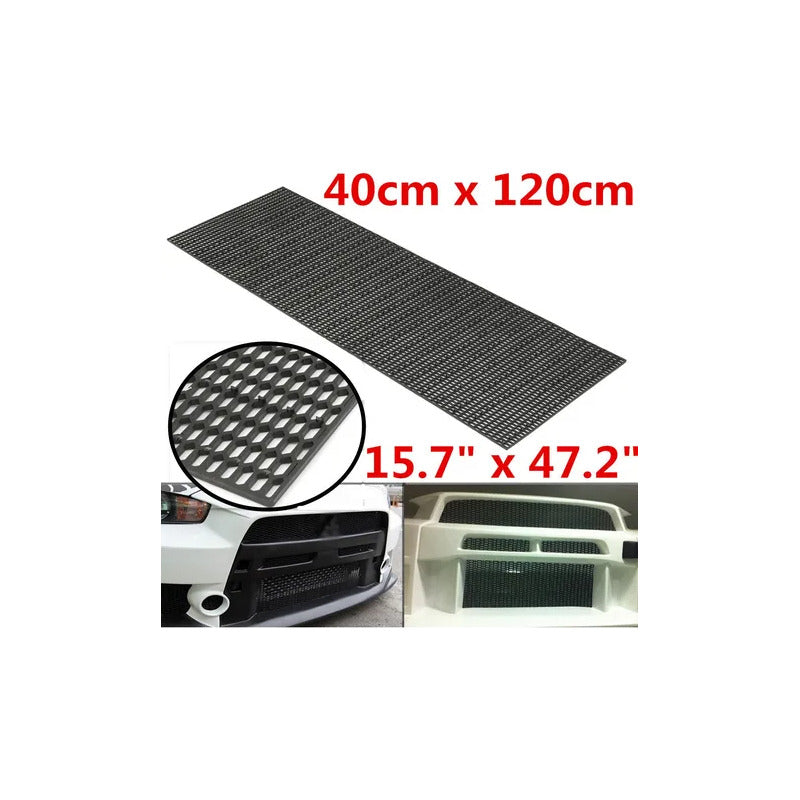 Malla Parachoque Negro Rejilla Tuning Auto Universal Abs