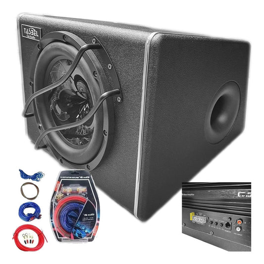 Subwoofer Amplificado Tecnohogar 2000w Para Auto Raistar Negro