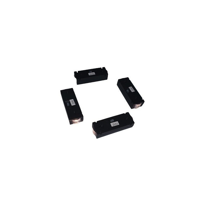 Pack X4 Aplique Solar 2 Watts 2 Leds De Pared Foco Negro