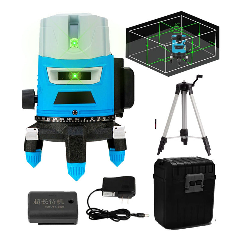 Nivel Laser Tripode Con Maletin Autonivelador 5 Líneas 360