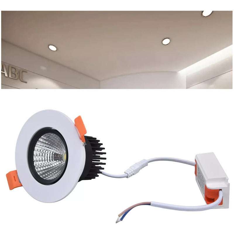 Foco Led Empotrable 9.5 Cm 7w, 630 Lm, Regulable, Embutido