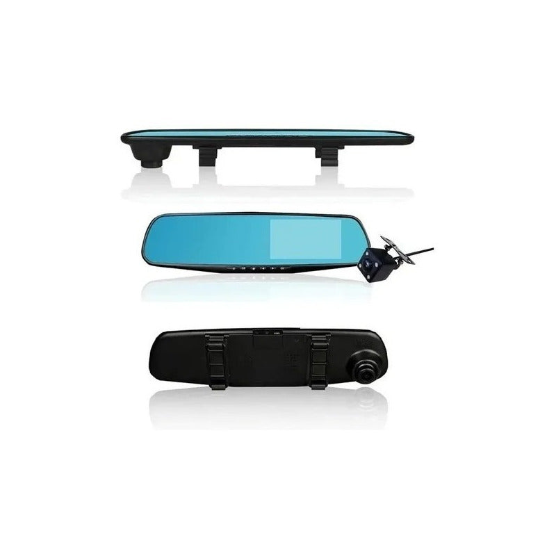 Espejo Retrovisor Con Camara Frontal Y Camara Retroceso Hd