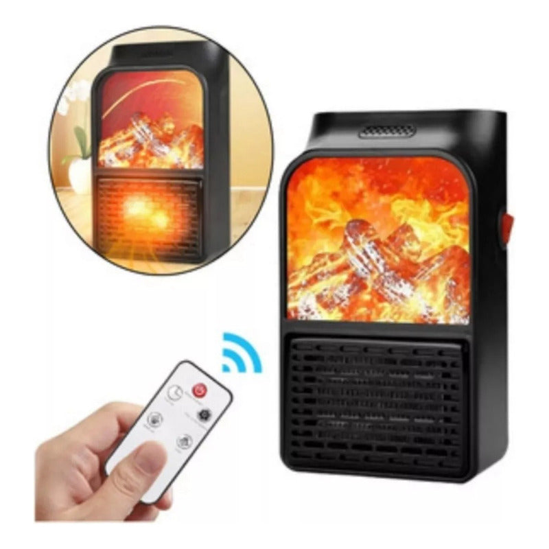 Calefactor Electrico Portátil 900w Control Remoto+adaptador