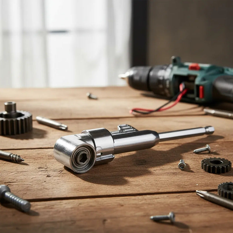 Adaptador Ángular Largo Destornillador Para Taladro 90 Grado