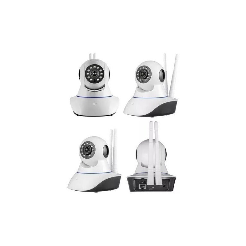 Pack X2 Camaras Ip Wifi Hd Vision Nocturna 360°