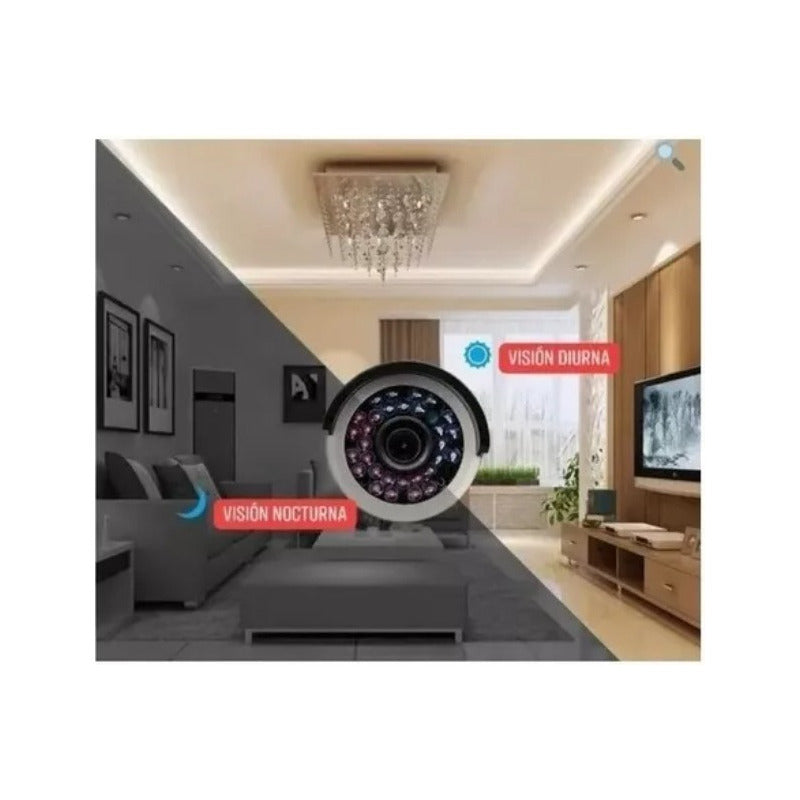 Kit Dvr Wifi + 4 Cámaras De Seguridad Interior Y Exterior