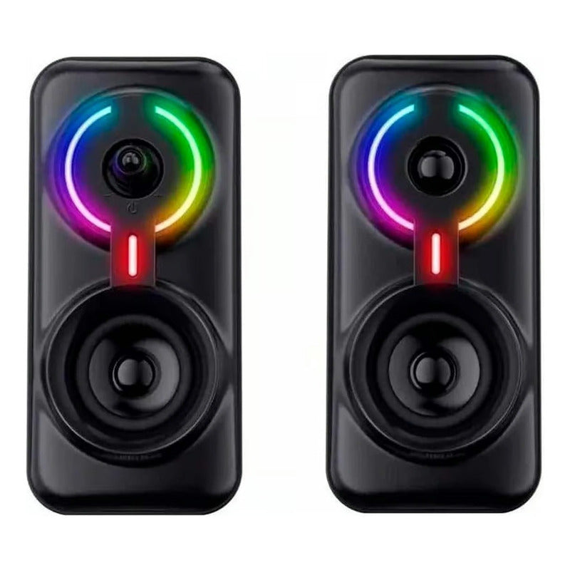 Parlantes 2.1 Aux Pc Con Bajo Portátiles Multimedia Bocinas Negro