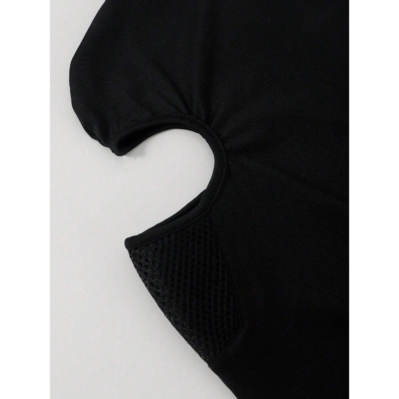 Pasamontañas Caliente Interior De Chiporro Balaclava Moto Negro Carbon Unica
