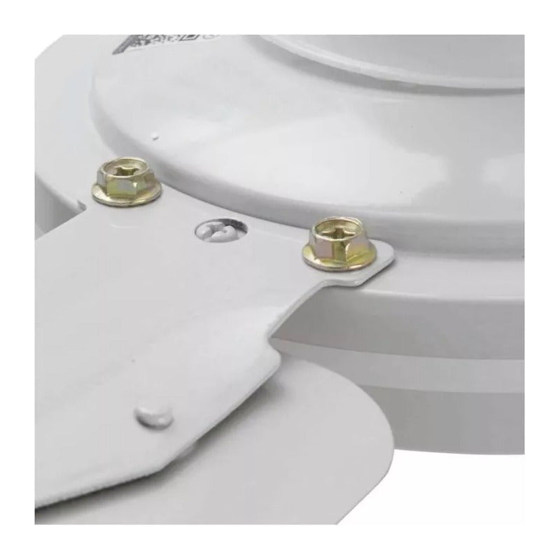 Pack X3 Ventiladores De Techo Metal 3 Aspas 142 Cm 1.42 M 50 Blanco Blanco Aluminio