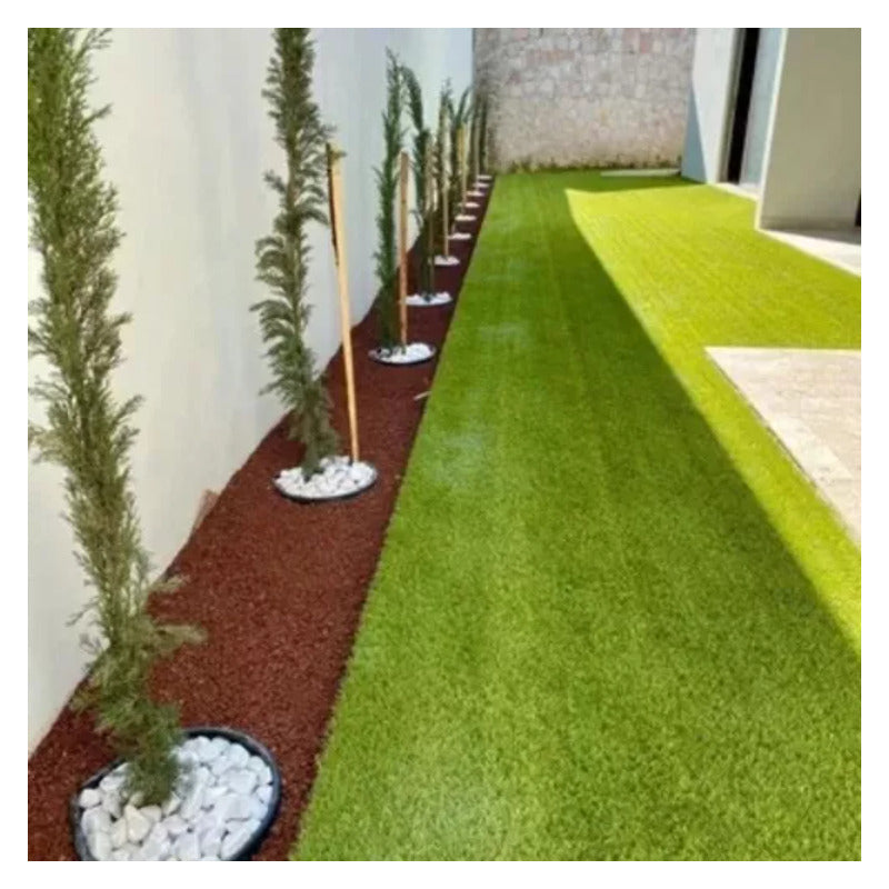 Tecnohogar Pasto Sintético Rollo 2x1m Alta Calidad Verde