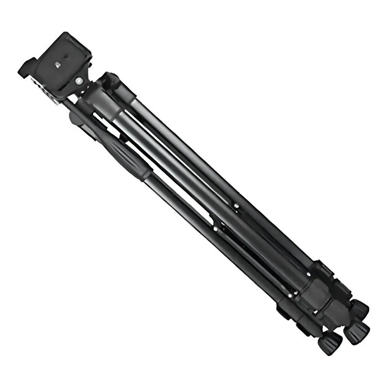 Tripode De Camara Profesional Nivel Burbuja Estuche Cabezal Negro