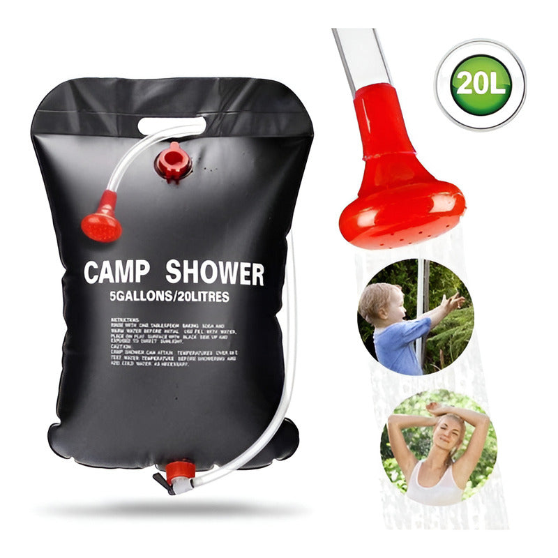 Ducha Portátil Camping Playa 20 L Exterior Compacta