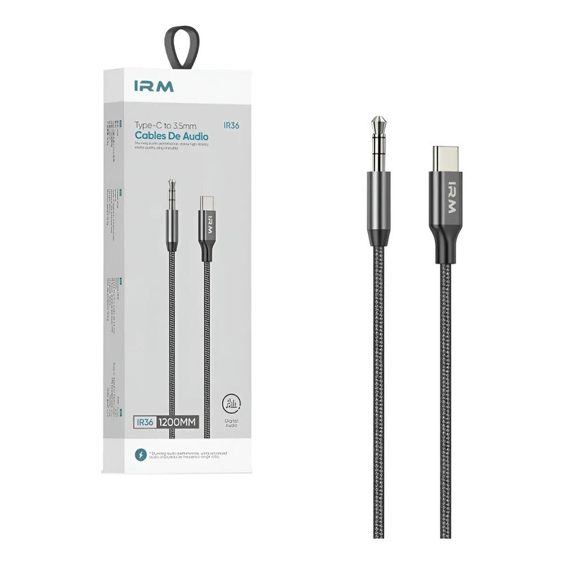Cable Auxiliar Tipo C Jack 3.5mm Adaptador De Audio Para Aut