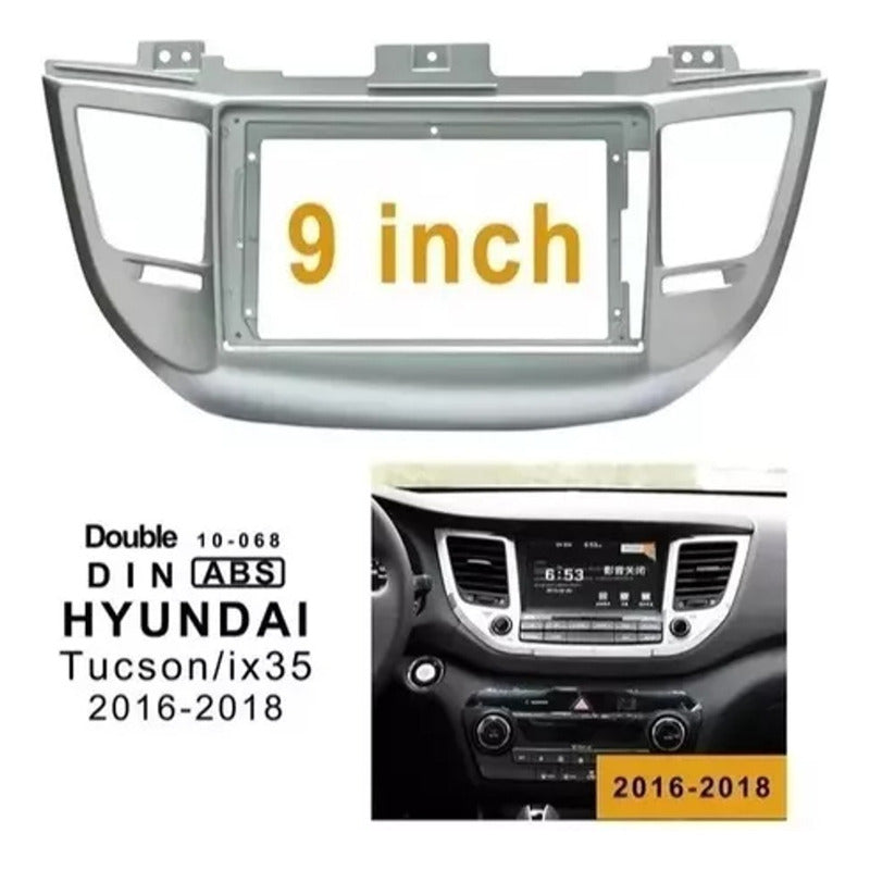 Bisel Adaptador Radio 9 Pulgadas Hyundai Tucson 2015-2018