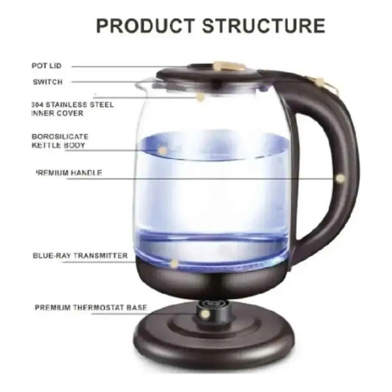 Hervidor Electrico Tetera Calentador Te Cafe Agua Caliente Agua