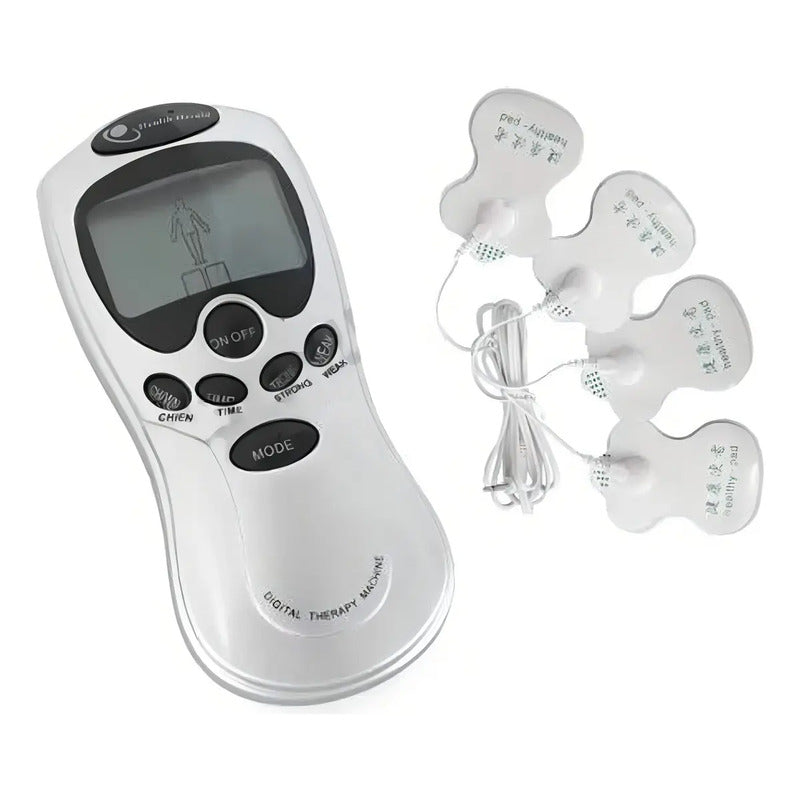 Electro Estimulador Tens Masajeador 4 Electrodos - Ps Color Blanco