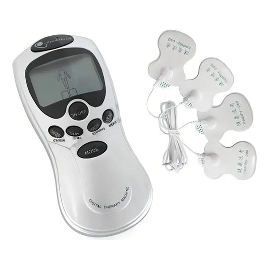 Electro Estimulador Tens Masajeador 4 Electrodos - Ps Color Blanco