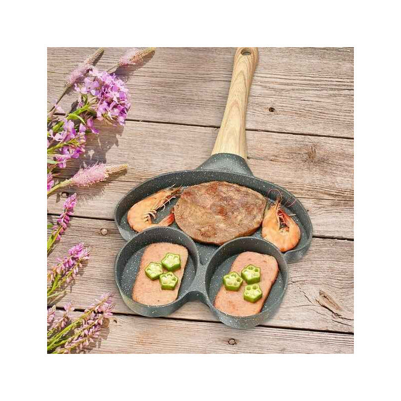 Sarten Multiuso Antihaderente Para Huevos Fritos Y Tortillas Gris