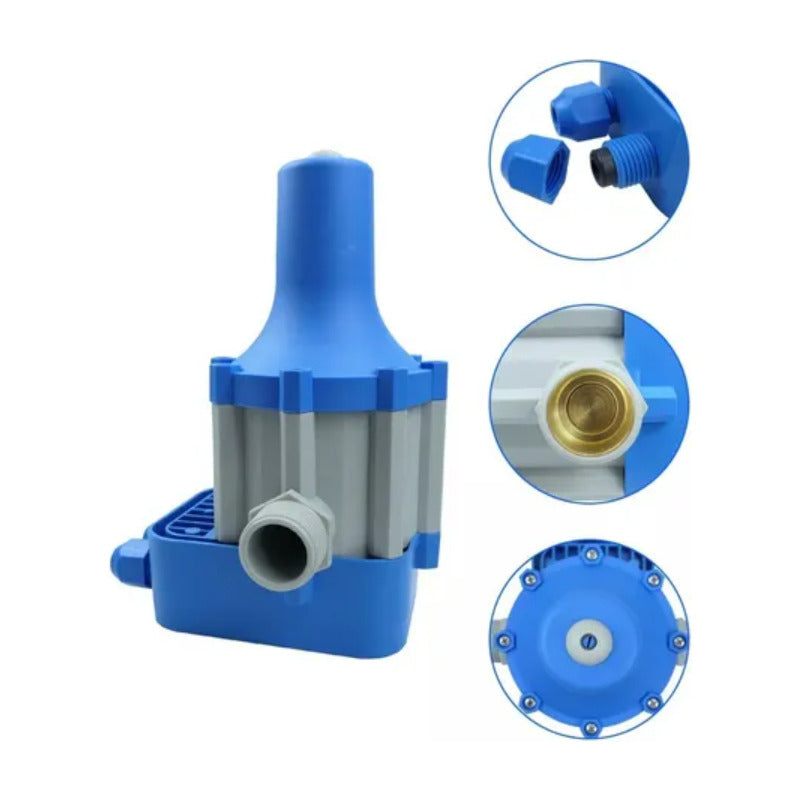 Bomba Agua Periférica 0,5 Hp + Controlador Alta Potencia Azu Azul