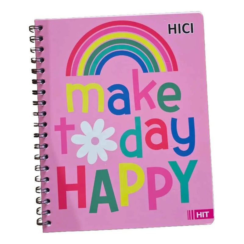 Pack X5 Cuadernos De 100 Hjs Surtidos Espiral 7mm Colegio Hembra 2