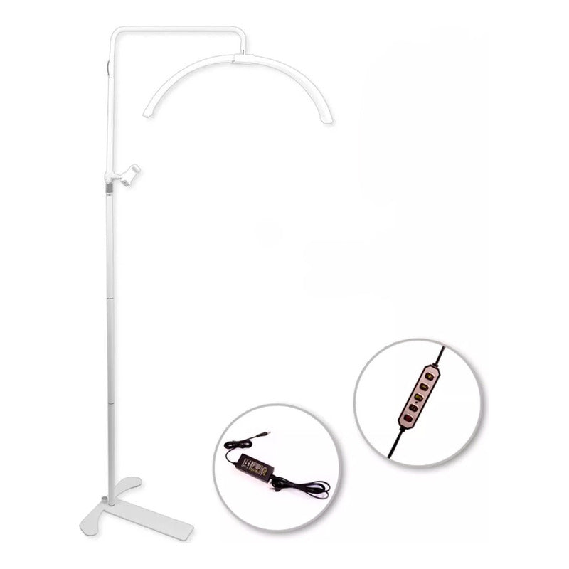 Lampara Led Lashista Manicure Led Media Luna Estetica