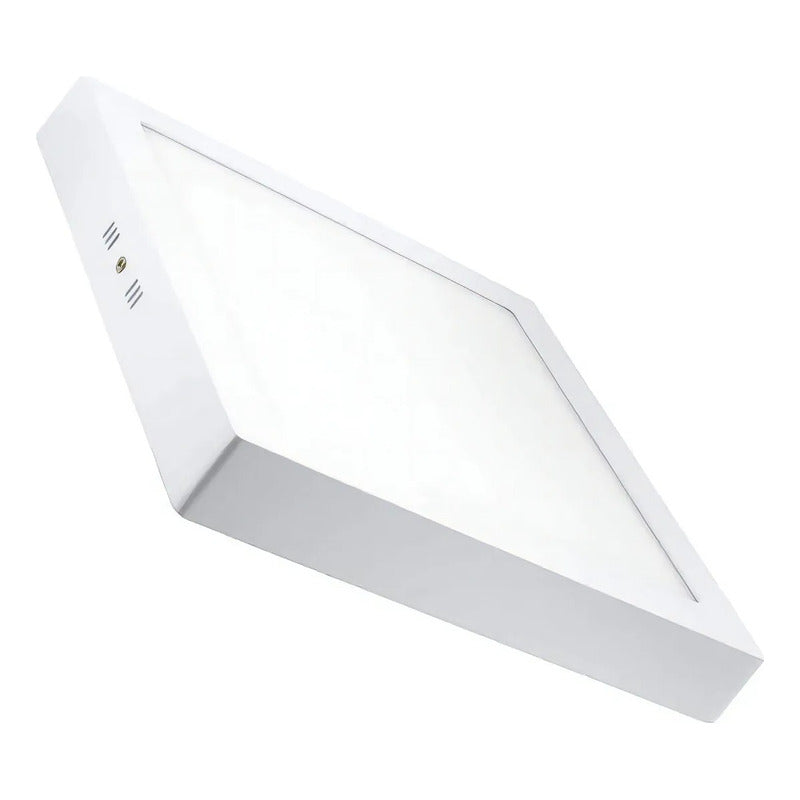 Foco Panel Led 12w Plafón 17cm Marco Blanco