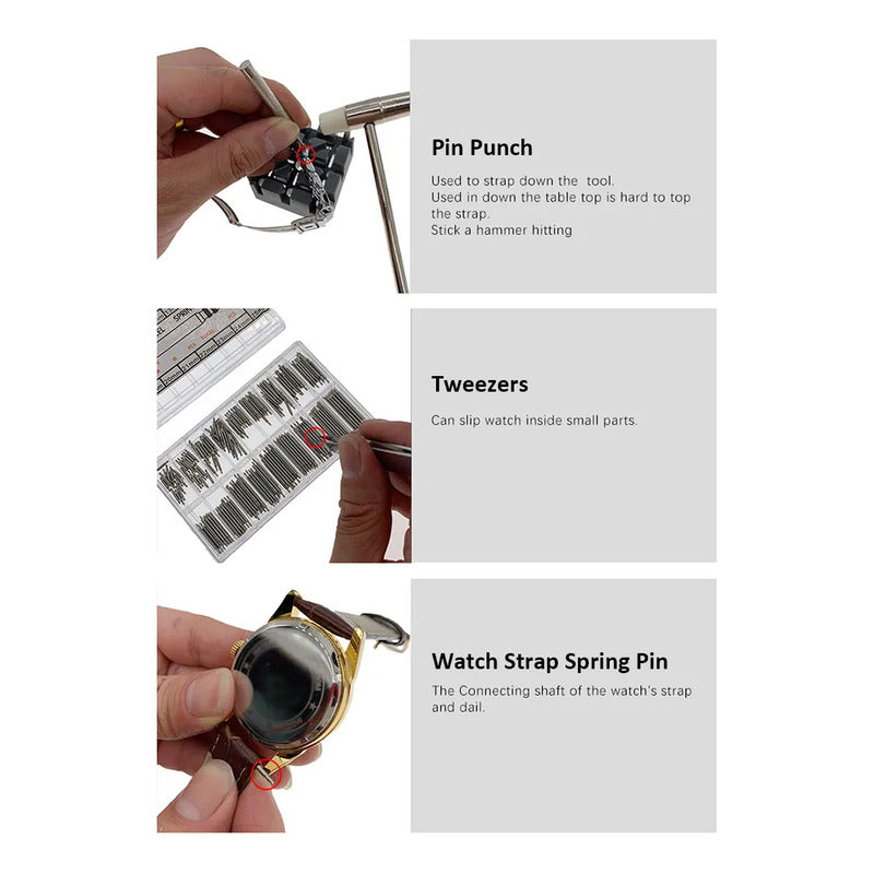 Kit De Herramientas Para Reloj Joyero Bolso Relojero