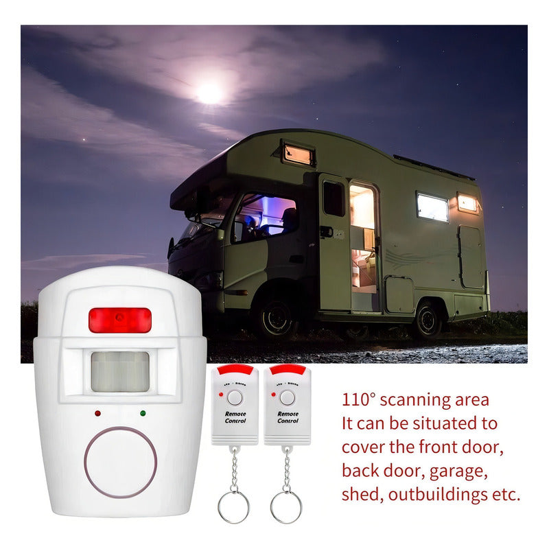 Alarma Sirena Con Sensor 2 Controles