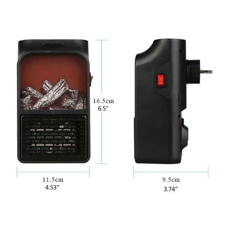Calefactor Electrico Portátil 900w Control Remoto+adaptador