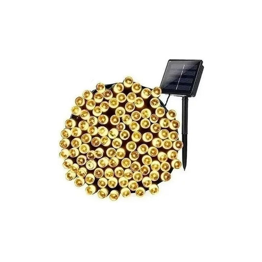 Guirnalda Led Solar X4 Fria 100 Led Luz 10 Metros Ext E Int