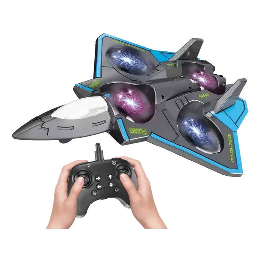 Avión Dron A Control Remoto Juguete Rc Plane Dron  Azul