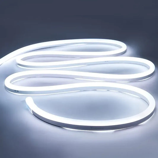 Cinta Led Neon Luz 5mts Flexible Transformador 12v Decoracio Blanco Frío