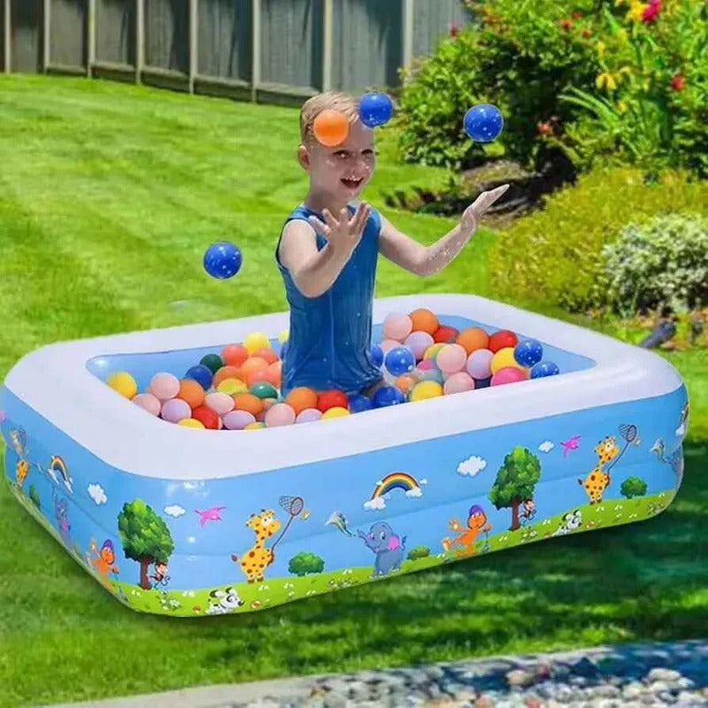 Piscina 120cm Inflable Rectangular Verano 120 X 85 X 32cm Agua