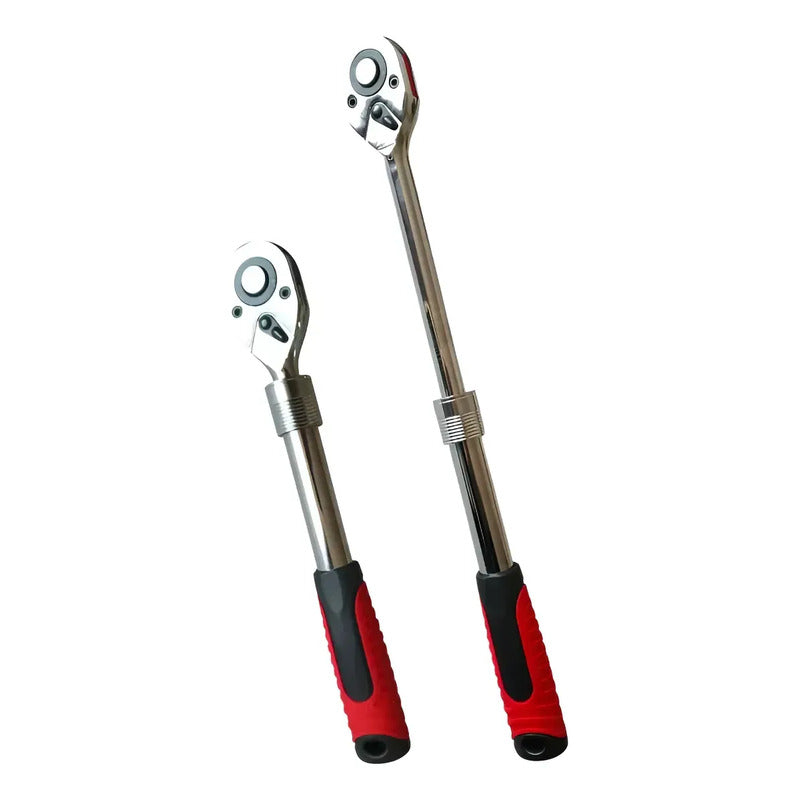 Ratchet Llave Extensible Chicharra 1/2 Medidas 30cm A 45cm Rojo