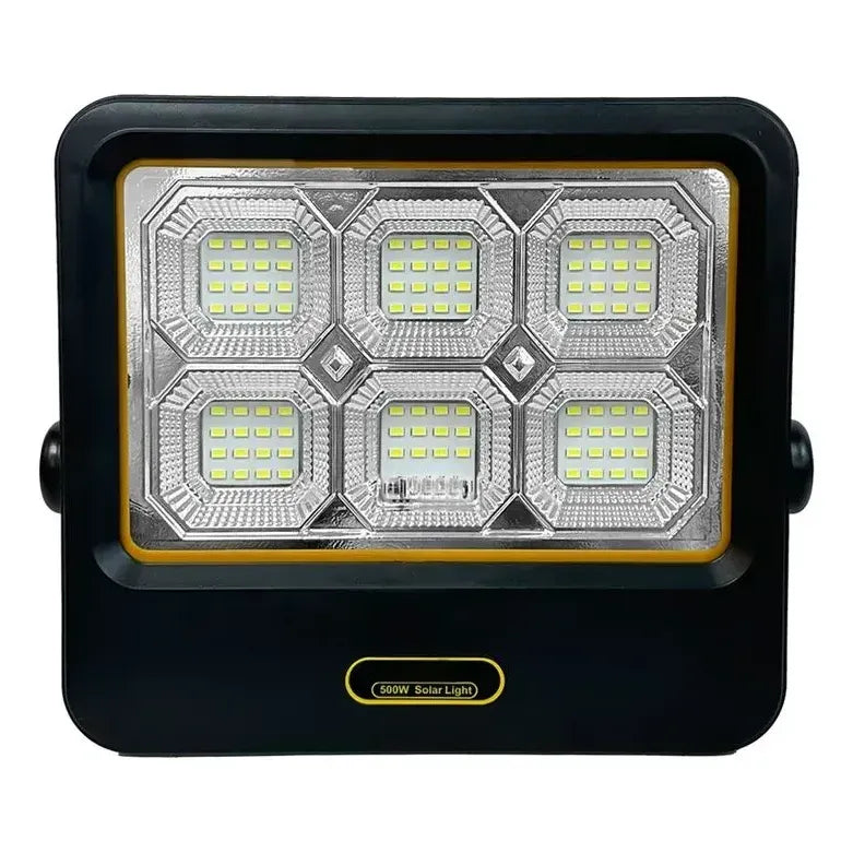 Foco Solar Reflector 1000w Panel Separado Y Control Remoto Negro Blanco Frío